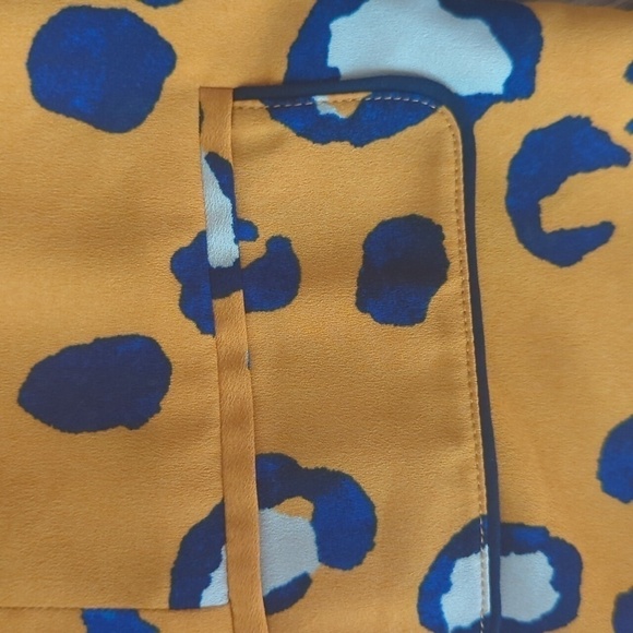 3.1 Phillip Lim X Target Orange Blazer Animal Leopard Print Long Sleeve Sz XS - Picture 6 of 9
